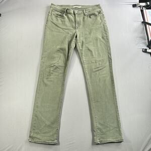 Levi's Denim Women's Mid Rise Skinny Jeans Army Green Size 32